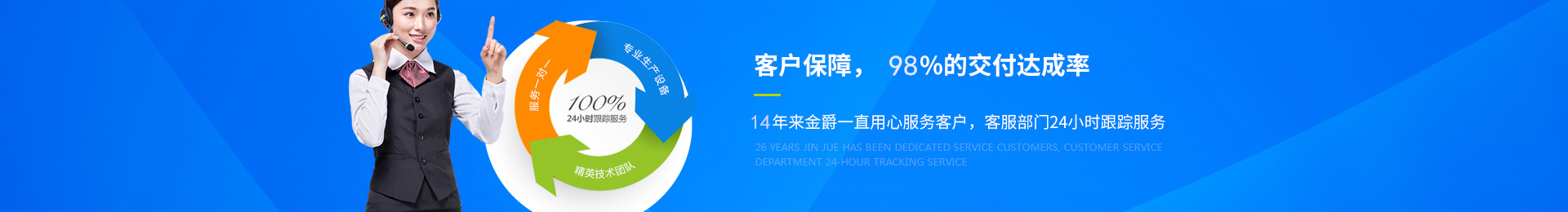金爵五金：客戶(hù)保障，100%的交付達成率